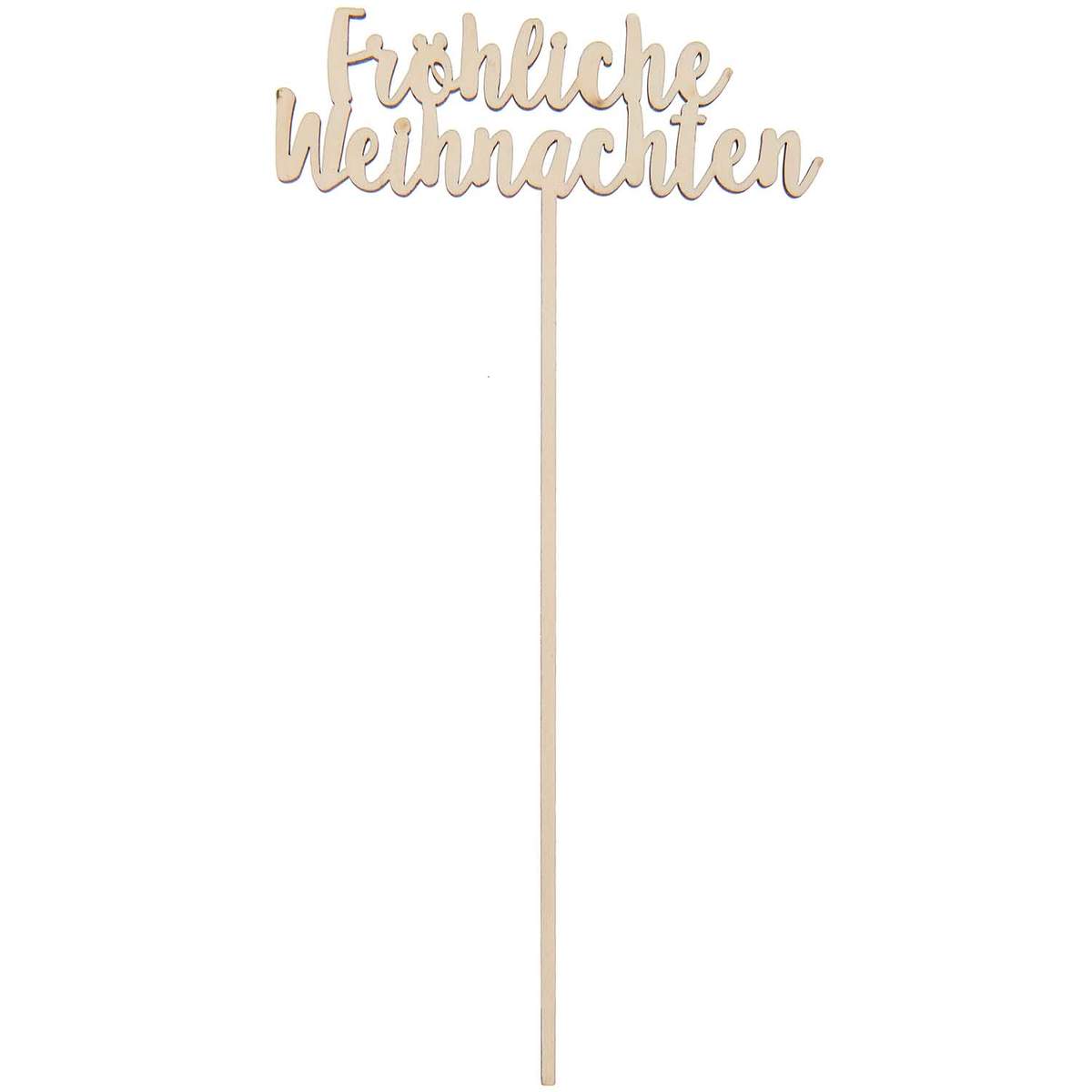 Deco wooden stick -  Fröhliche Weihnachten
